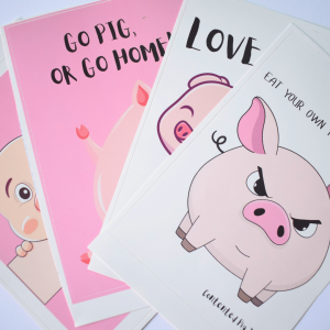 Piggy stickers