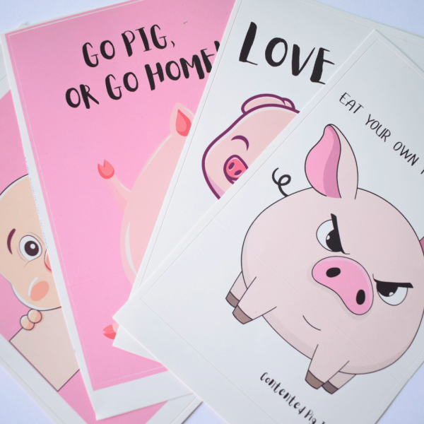 Piggy stickers
